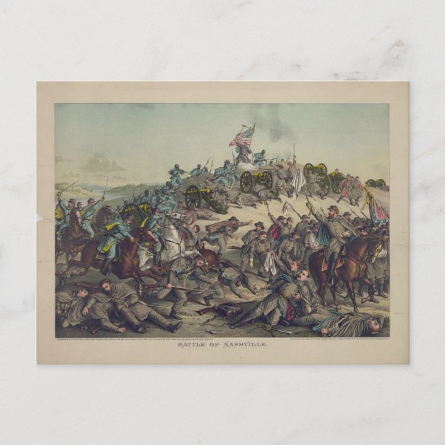 Postal Guerra civil de Estados Unidos: Batalla de Nashvil (Anverso)
