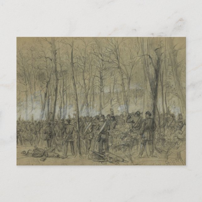 Postal Guerra Civil de Estados Unidos: El salvaje (Anverso)