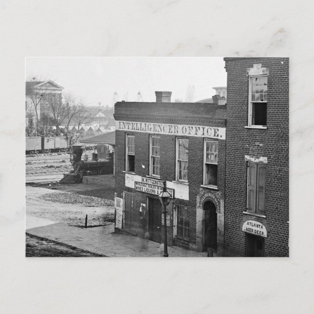 Postal Guerra civil en Atlanta, 1864 (Anverso)