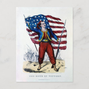 Postal Guerra civil Nueva York Zouaves