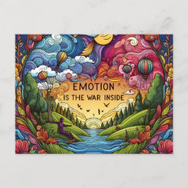 POSTAL GUERRA DE EMOCIÓN DENTRO