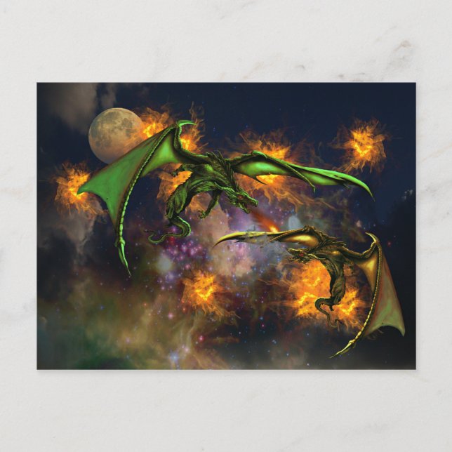Postal Guerra de los dragones (Anverso)