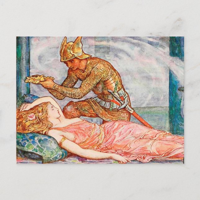 Postal Guerra de Oro por la princesa de los hatos del ama (Anverso)