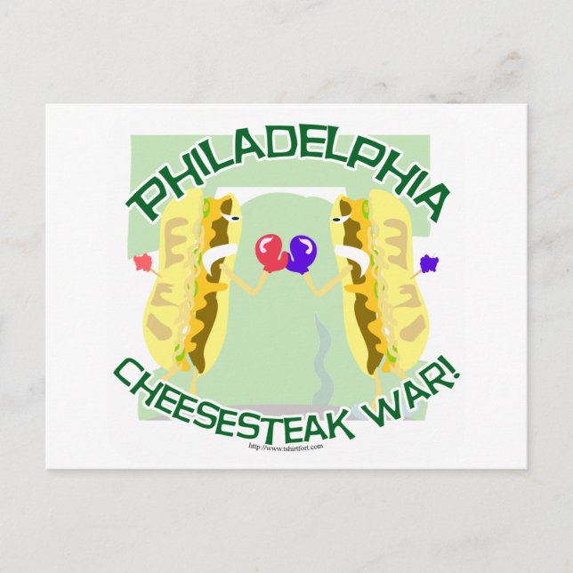 Postal Guerra de Philly Cheesteak (Anverso)