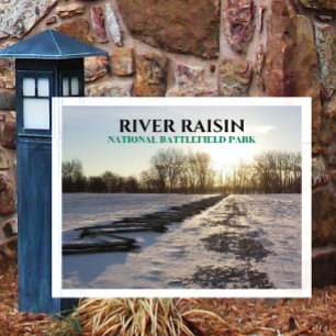 Postal Guerra del río Raisin del Parque Nacional del Batl