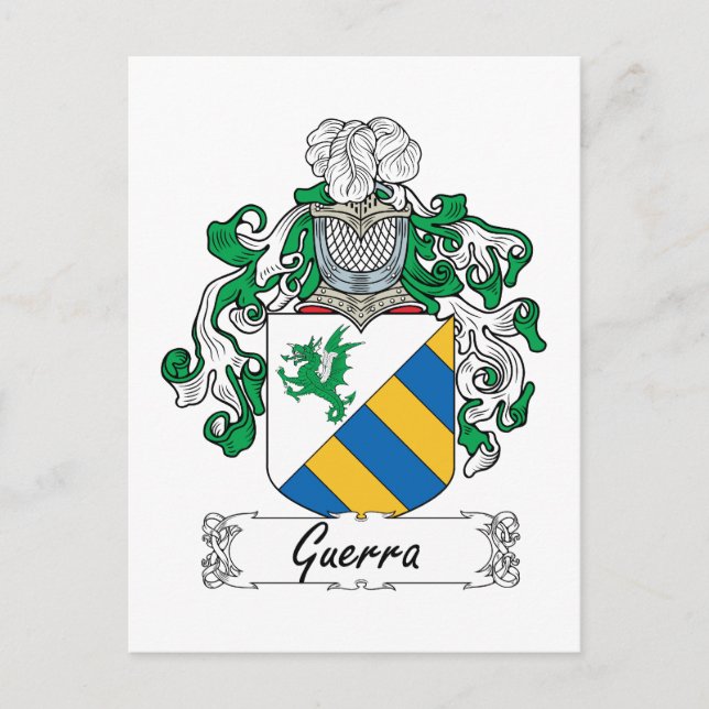 Postal Guerra Family Crest (Anverso)