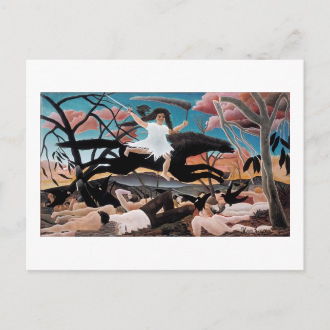 Postal Guerra, Henri Rousseau, 1894 (Anverso)