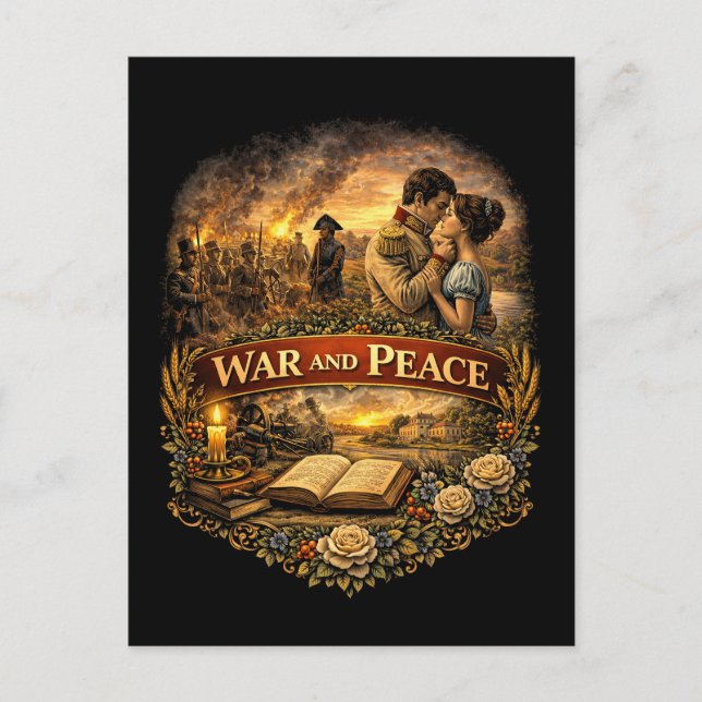 Postal Guerra y Paz (Anverso)