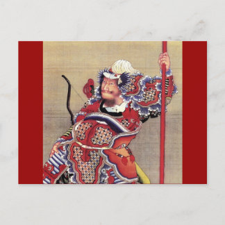 Postal Guerrero, Bella Artes japonés de Hokusai