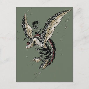 Postal guerrero de hawksbill