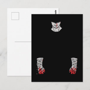 Postal Guerrero de las sombras de manchas rojas