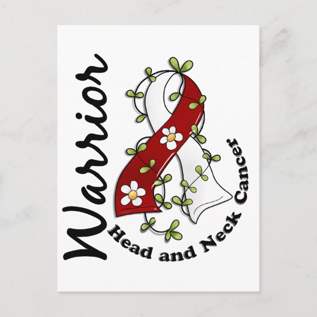 Postal Guerrero del cáncer de cabeza y cuello 15 (Anverso)