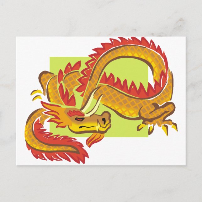 Postal Guerrero del dragón 5 (Anverso)