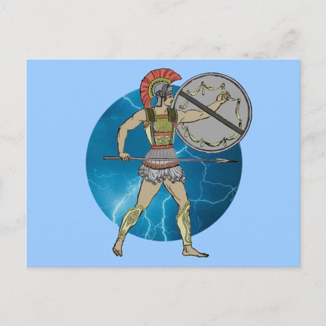 Postal Guerrero griego (Anverso)