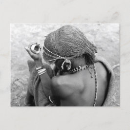 Postal Guerrero masái keniano Moran