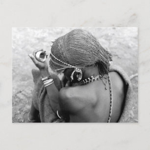 Postal Guerrero masái keniano Moran