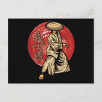 Guerrero retro samurai con Katana - japonés