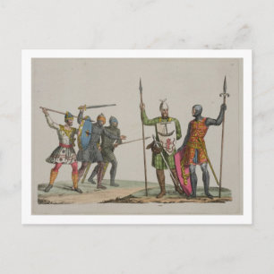 Postal Guerreros anglosajones, plato 14 de 'La historia d