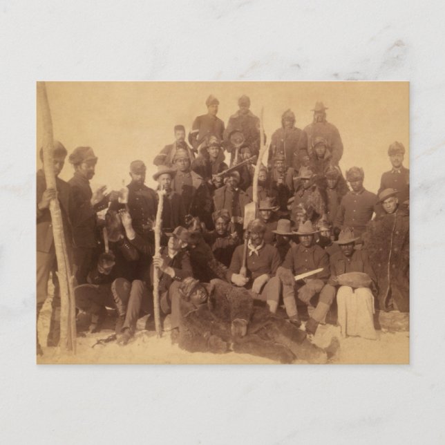 Postal Guerreros de búfalo: la caballería norteamericana  (Anverso)