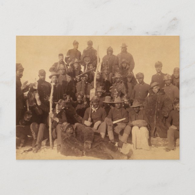 Postal Guerreros de búfalo: la caballería norteamericana  (Anverso)