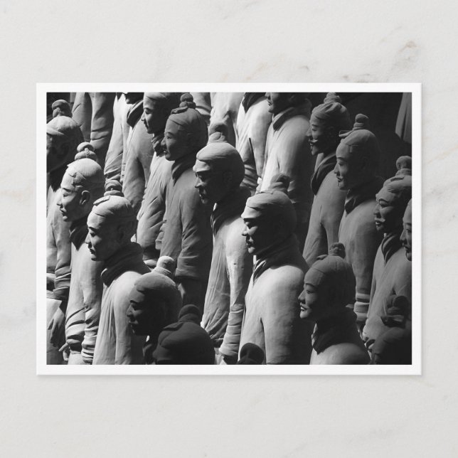 Postal Guerreros de Terracota Xian China Fotografía Foto (Anverso)