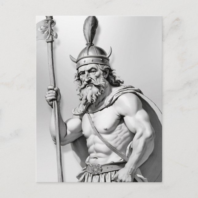 Postal Guerrier viking.  (Anverso)