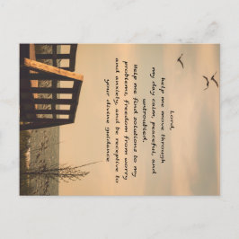 Postal Guía de la paz de la serenidad de la oración Marav