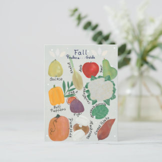 Postal Guía de productos de otoño