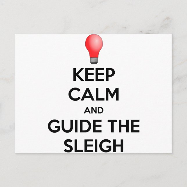 Postal Guía del Sleigh (Anverso)
