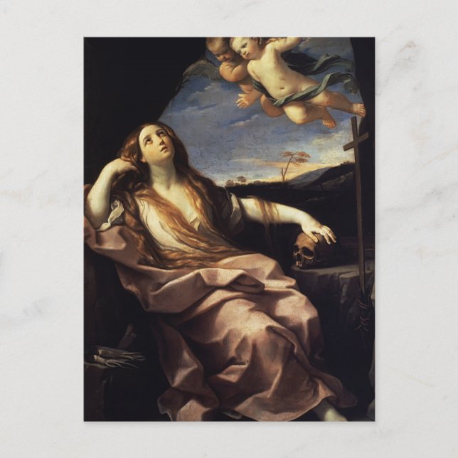 Postal Guido Reni- Santa María Magdalena (Anverso)