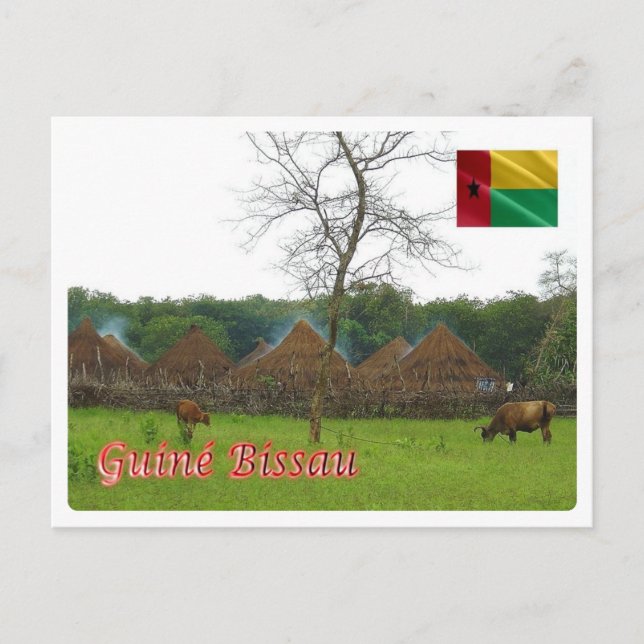 Postal Guinea-Bissau - Tipo de aldea - (Anverso)