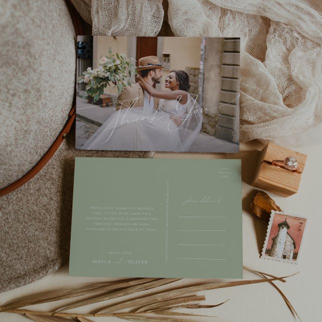 Postal Guión caprichoso | Foto horizontal de Sage Gracias (Subido por el creador)