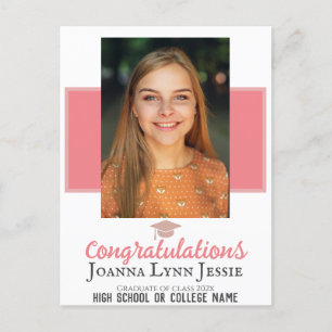 Postal Guión de felicitaciones personalizadas Foto de gra