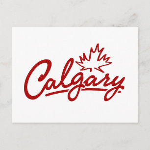 Postal Guión de hoja de Calgary