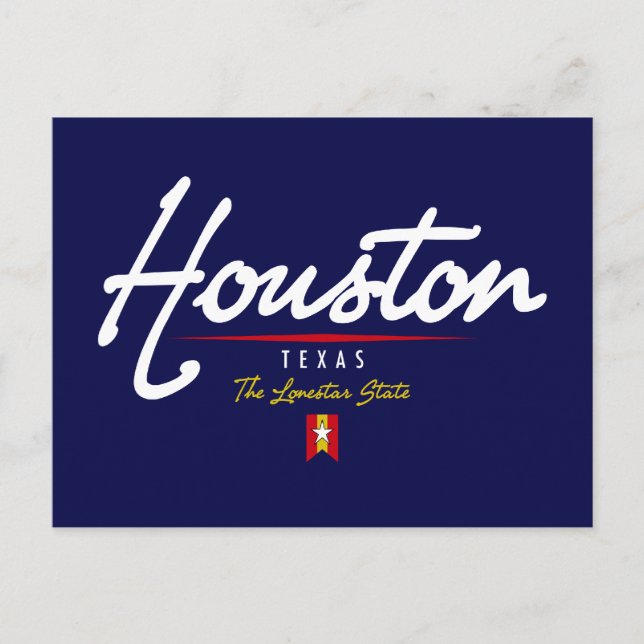 Postal Guión de Houston (Anverso)