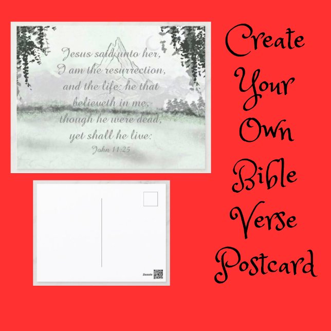 Postal Guión de la Biblia de las Montañas de Invierno (Create Your Own Bible Verse Postcard)