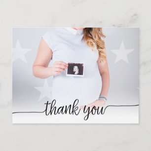 Postal Guión de moda fotográfica completa Gracias Postcar