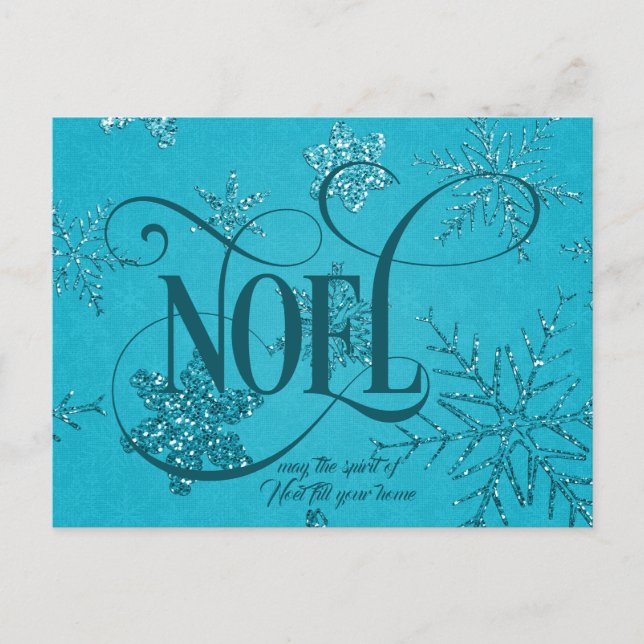 Postal Guión de Navidad NOEL  (Anverso)