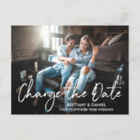 Guión de pincel escrito a mano Cambiar la foto de 