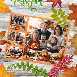 Postal Guión de pincel moderno Día de Acción de Gracias 4