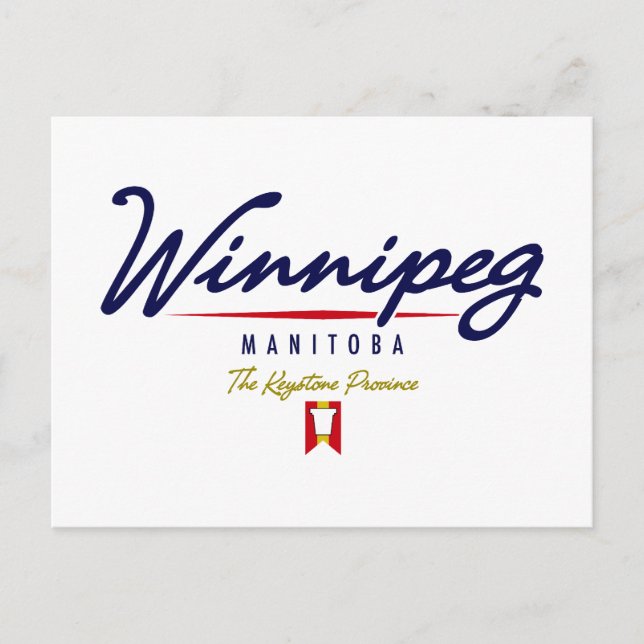 Postal Guión de Winnipeg (Anverso)
