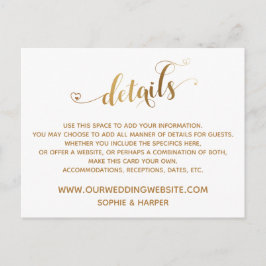 Postal Guión del corazón dorado, diamantes detalla sobre