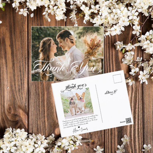 Postal Guión Foto Agradecimiento Boda (Subido por el creador)