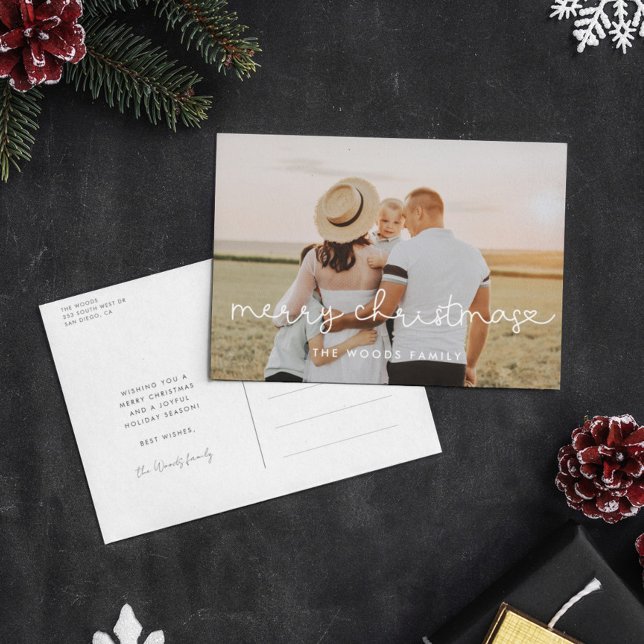 Postal Guión lindo Fotos de Navidad de Feliz (Subido por el creador)