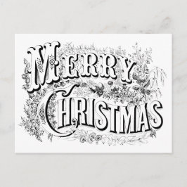Postal Guión "Merry Christmas Color Me" decorativo vintag