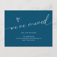 Guión mínimo de corazón azul de la marina que hemo