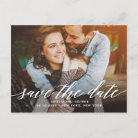 Guión moderno editable COLOR Save The Date