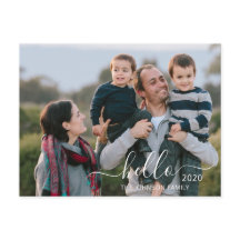 Guión moderno Hola Feliz Año Nuevo Foto