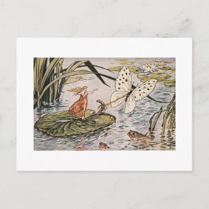 Postal Guión Thumbelina del vintage