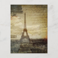 guiones franceses Modern Vintage Paris Eiffel Towe